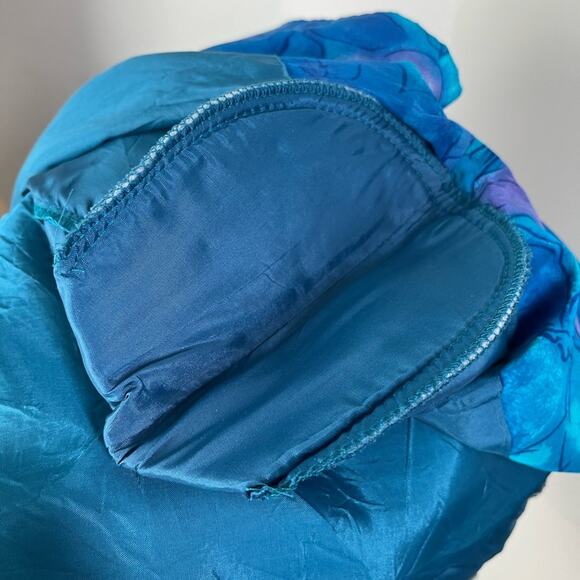 Vintage Spenser Jeremy Floral Print Silk Mini Faux Wrap Cocktail Dress - Picture 11 of 15